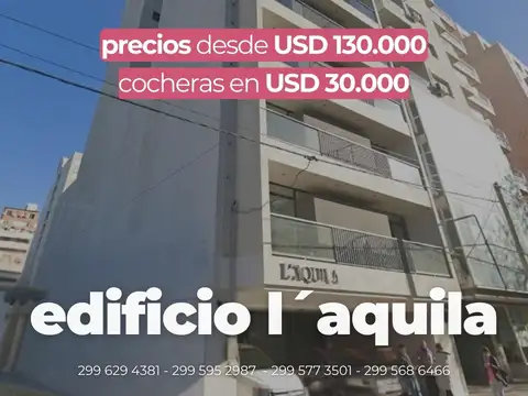 Monoambientes en venta Edificio L´aquila