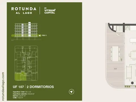 Rotunda al Lago 2 dorm Diciembre 2027