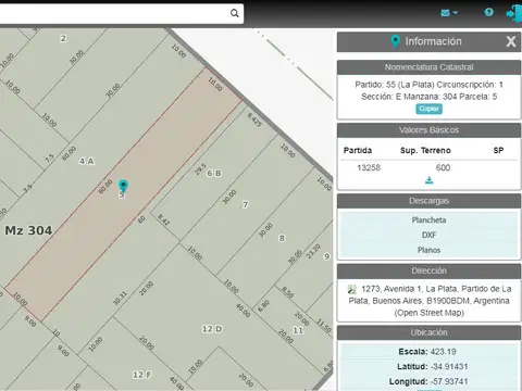 Terrenos y Lotes en Venta en La Plata [Cod: ]