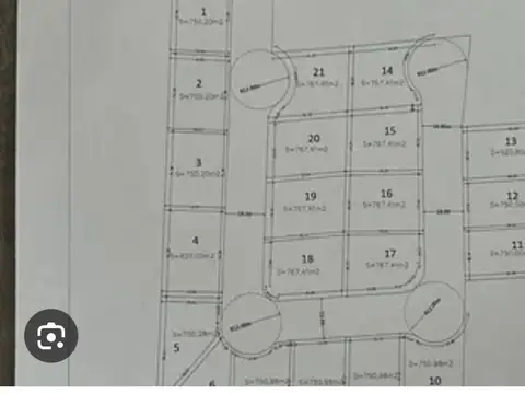 Terreno en Venta de 772,0 m2