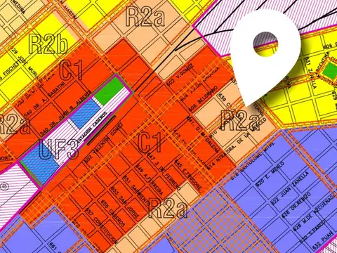 Terreno en Venta 34  mts Fondo