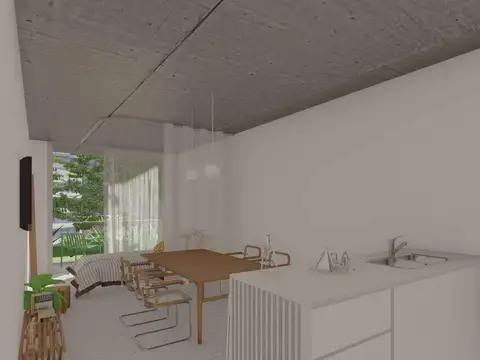 Departamento 2 ambientes con 1 baño