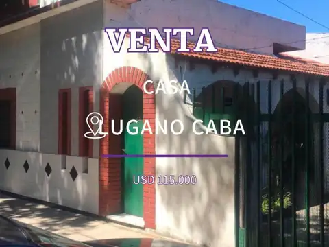 Casa en Venta 3 amb|jardin y Pileta. Lugano