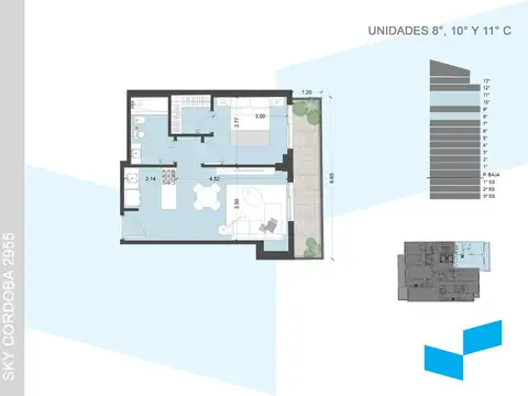 AV. CÓRDOBA 2955-8° C