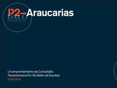 Lote en venta, Barrio Araucaria FINANCIACION