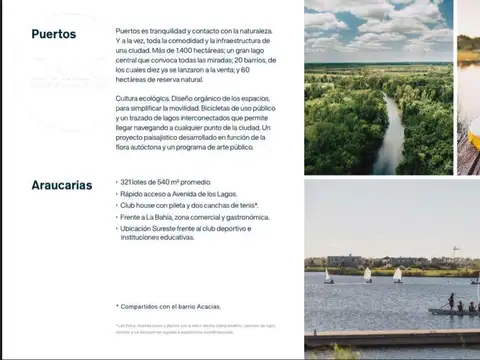 Terreno en Venta en Puertos - Araucarias, USD 113.000