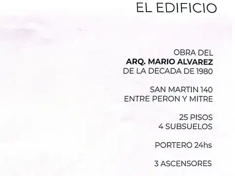 Oficina en Alquiler en Microcentro, USD 2.500