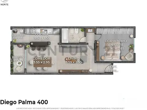 Diego Palma 400, Piso 2