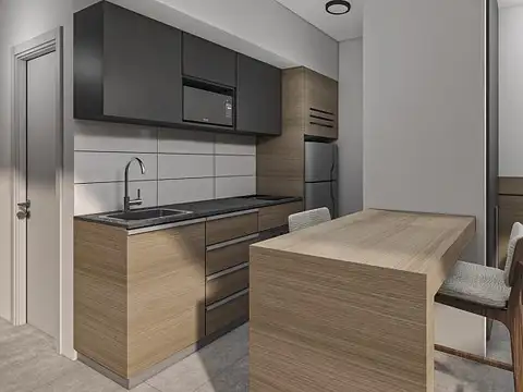 Departamento Monoambiente con 1 baño