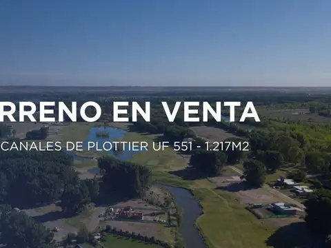 TERRENO EN VENTA EN LOS CANALES DE PLOTTIER