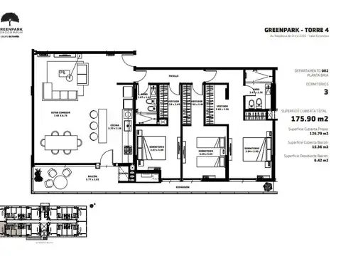 Departamento en Venta de 5 ambientes