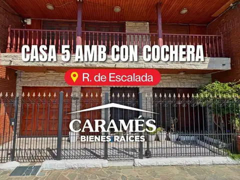 Chalet de 4 amb con cochera y patio en Remedios de Escalada