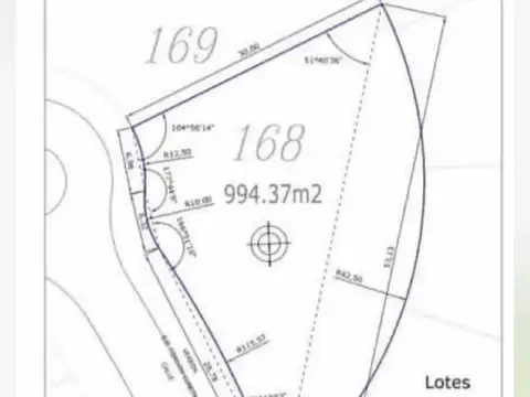Terreno en Venta de 994,0 m2