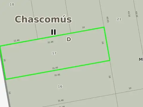 Terreno en venta - 314Mts2 - Chascomús