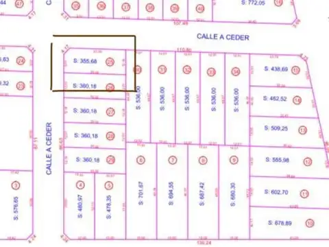 LOTE EN ESQUINA SOBRE CALLE AUBAIN Y A CEDER
