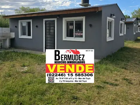 Chalet venta 3 ambientes Mar del tuyu calle 73 entre 8 y 9