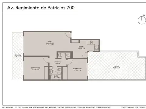 Regimiento Patricios 722 , Piso 3