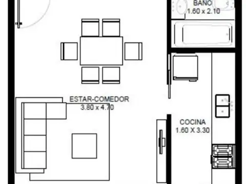 Departamento en Venta en La Plata, USD 85.000