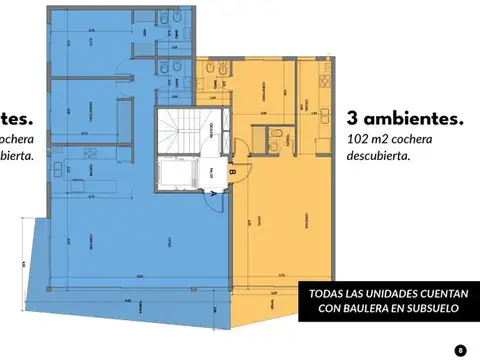 Departamento en Venta de 3 ambientes