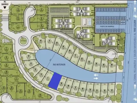 El Canal Lote / N° 40, Barrio Nautico Canal, Dique Luján