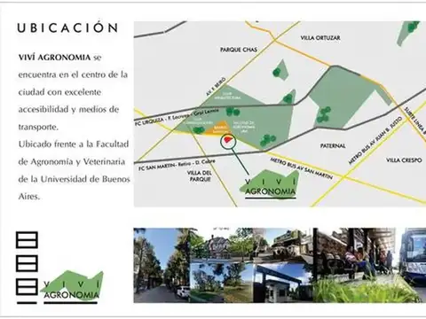 Departamento en Venta en Agronomia, USD 98.700
