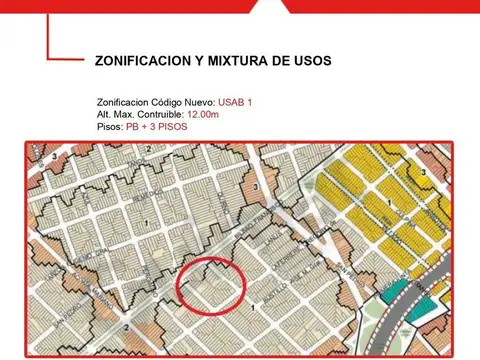 Terreno en Venta de 1069,0 m2