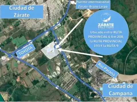 Terreno en Venta en Zarate, USD 15.000