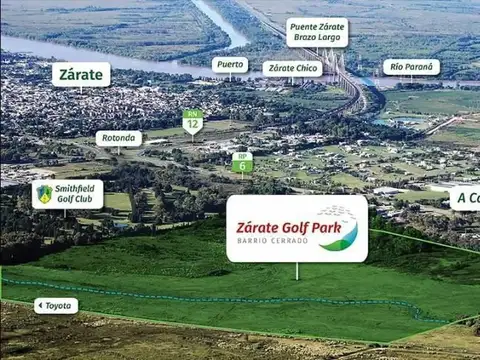 OPORTUNIDAD LOTE 640 M2 BARRIO ZARATE GOLF PARK