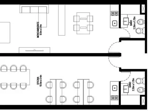 Oficina a metros de Puerto Norte