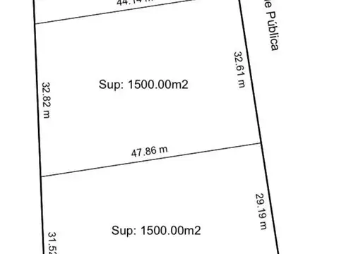 Terreno en Venta 45,50  mts Fondo