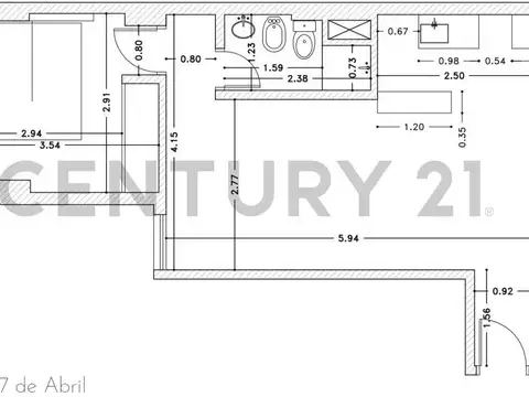Departamento en Venta de 1 dormitorio