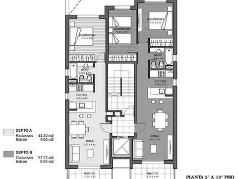 Departamento en Venta de 2 dormitorios