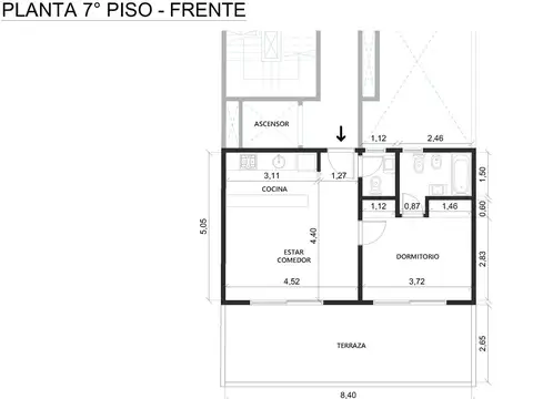 Departamento en Venta de 2 ambientes