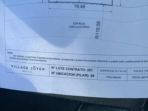 Terreno en venta en el barrio cerrado Village Joven ,Bella Vista