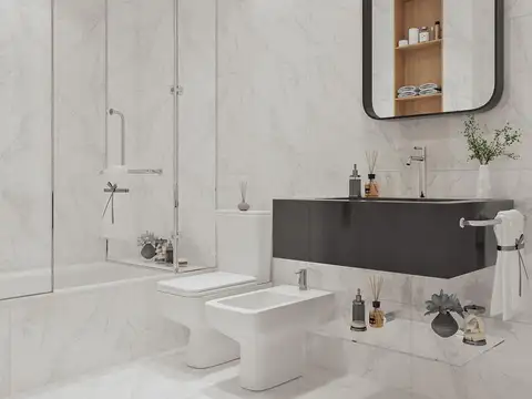 Oficina 3 ambientes con 2 baños