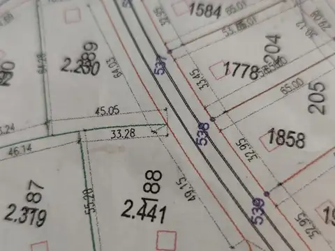 Terreno en Venta de 2441,0 m2