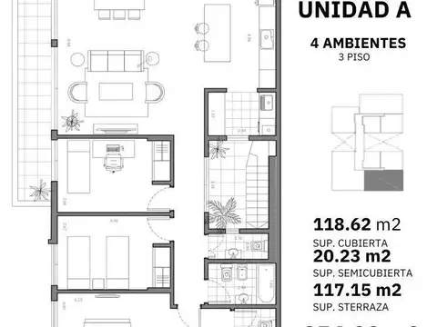 Venta Departamento Monoambiente en Villa Devoto