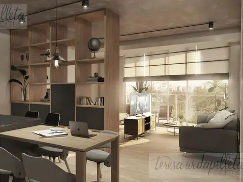 Departamento 2 ambientes con 1 baño