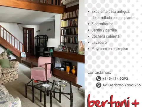 CASA EN VENTA, DE EPOCA, CENTRICA, OPORTUNIDAD