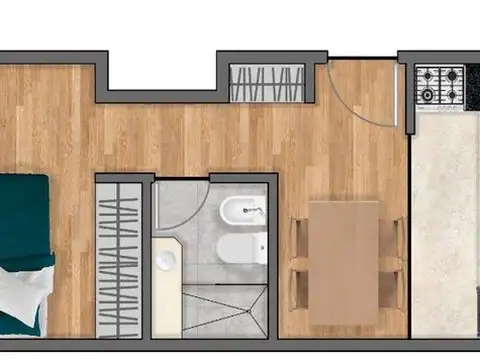 Departamento en Venta de Monoambiente