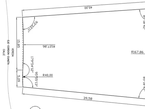 Terreno en Venta 40  mts Fondo