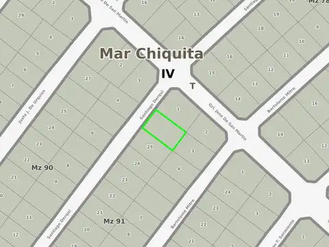 Terreno en Venta 27  mts Fondo