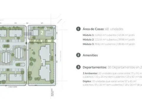 Departamento en Venta con 1 cocheras