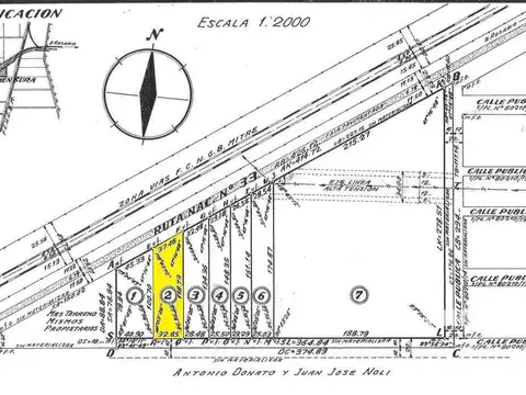 Sobre Ruta 33 a 200 m de Ruta 14 Hacia el Este