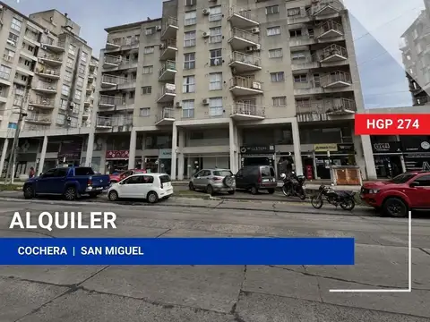 Cochera - Alquiler - Argentina, San Miguel - Domingo Faustino Sarmiento  1051