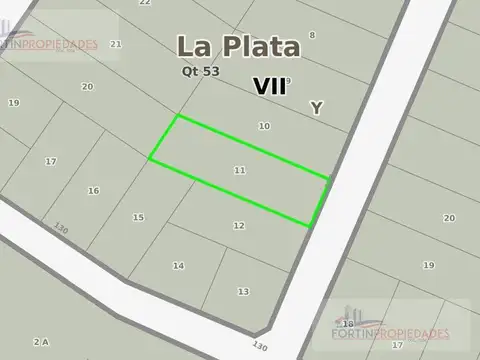 Terreno en Venta 70  mts Fondo