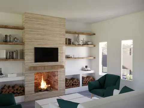 Casa 3 ambientes con 2 baños