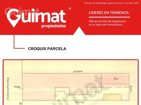 Terreno en Venta en Paternal, USD 985.000