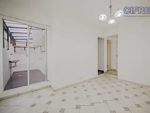 Departamento 2 ambientes con 1 baño