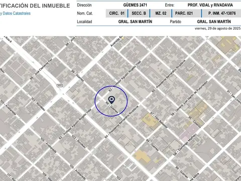 Terreno en Venta en General San Martin, USD 155.000